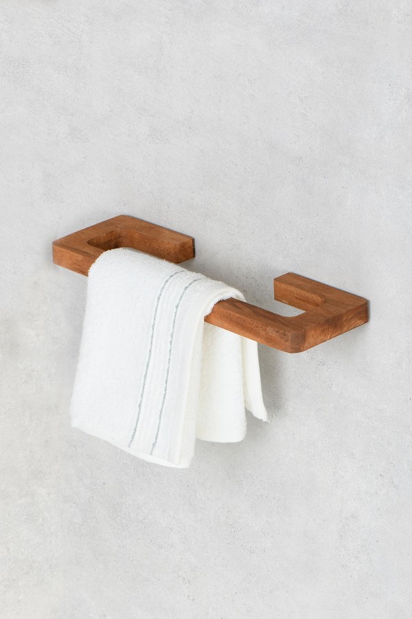 Yapışkanlı Havluluk, Banyo Askısı, Asklık Ahşap Havluluk