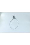 Yuvarlak Havluluk Krom Metal Havluluk Paslanmaz Banyo Havluluk Mutfak Havluluk Düşmeyen Yapıştırma